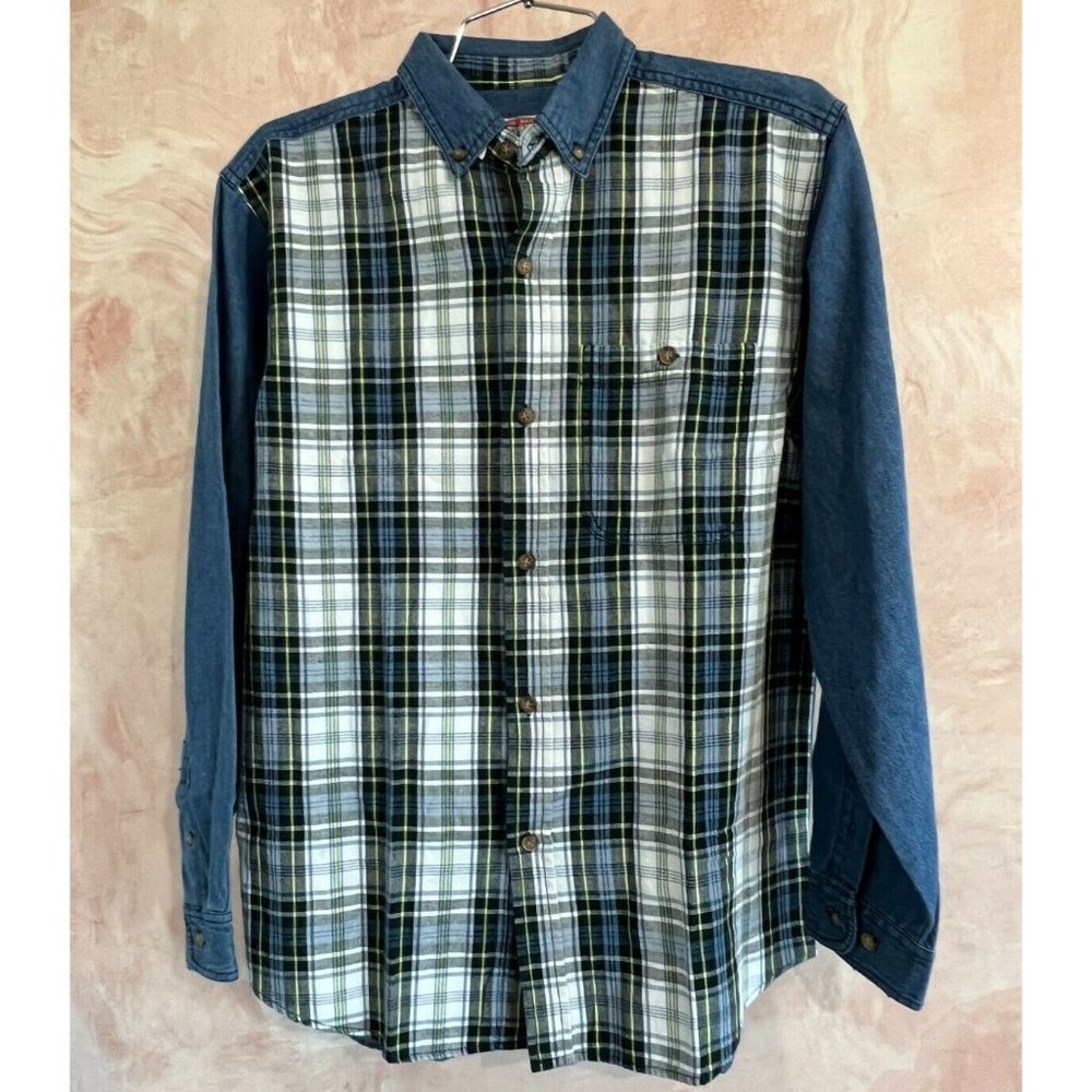 On‎ the Brink NWOT cotton Front button Long sleeve shirt youth size L 16-18